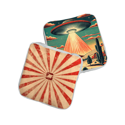 Alien Ambush Orange NXT Lumi-Tek Cornhole Bags