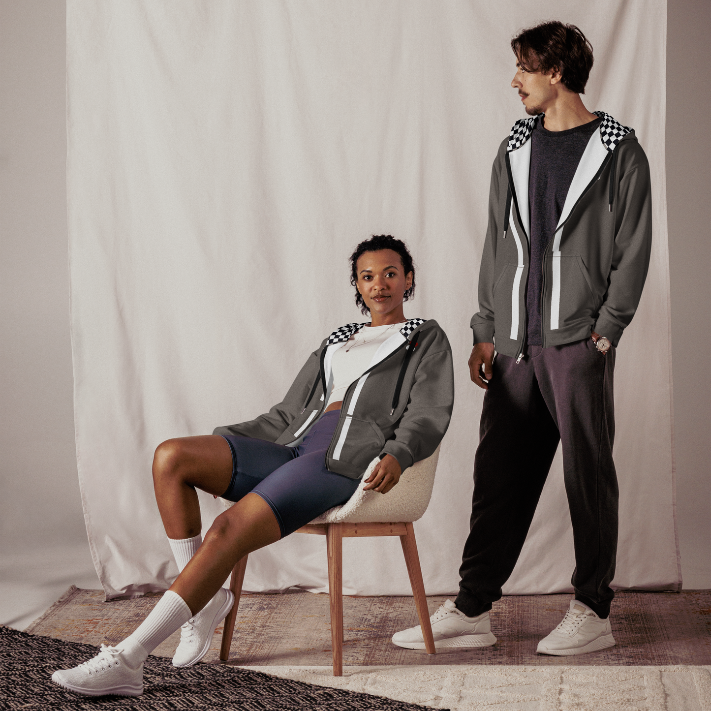 Relaxed fit hoodie Clear Aviation Landing