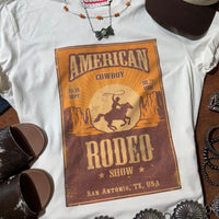 American Cowboy Rodeo Show Graphic Tee