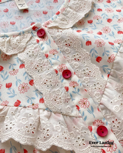 Amie Lace Spring Floral Pajamas