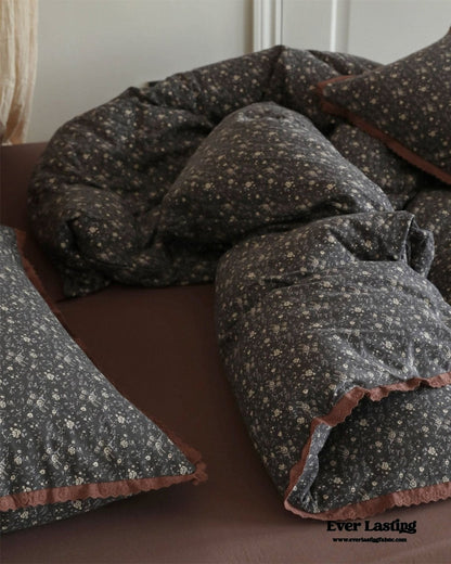 Anaya Rose French Vintage Bedding Set / Green + Brown