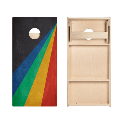 Angled Stripes Star Cornhole Boards