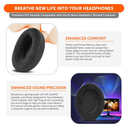 Arctis Nova Earpads - WC StealthZ
