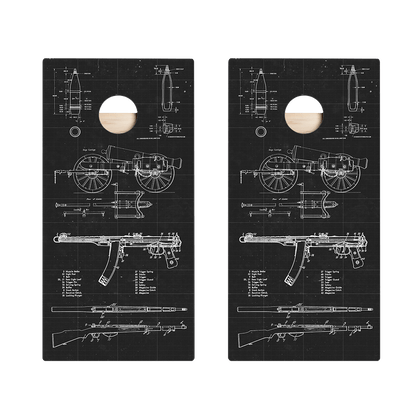 Arms Drawings Star Cornhole Boards