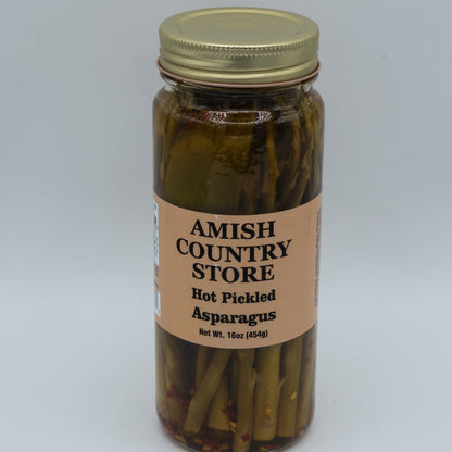Old-Fashioned Hot Pickled Asparagus (16oz) | Amish Country Store