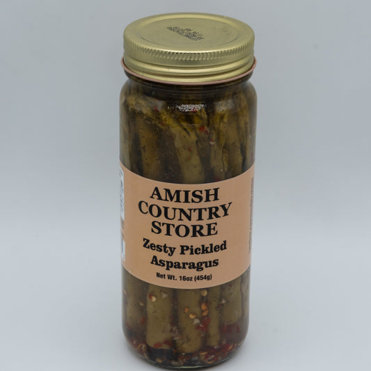 Old-Fashioned Zesty Pickled Asparagus (16oz) | Amish Country Store