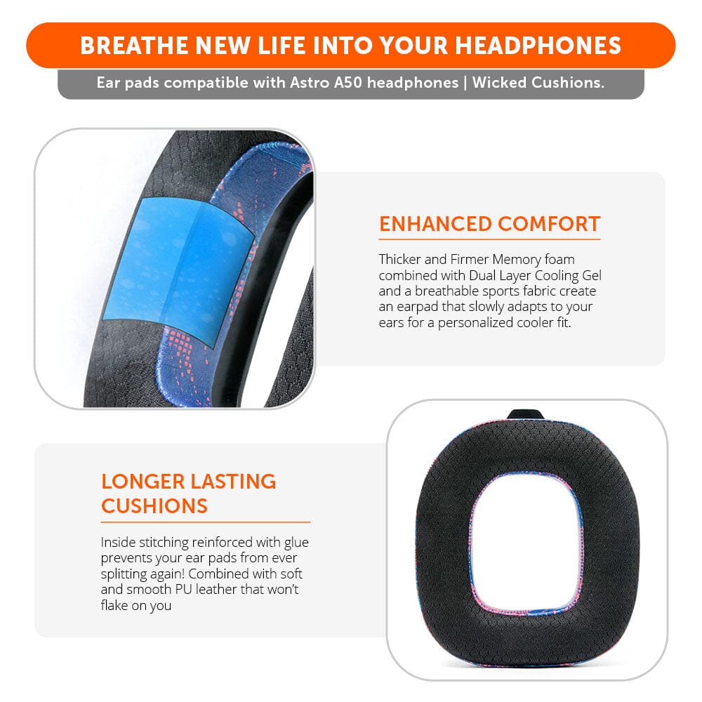 Astro A50 Gen 4, Gen 5 and A50X Earpads - WC FreeZe Cooling Gel