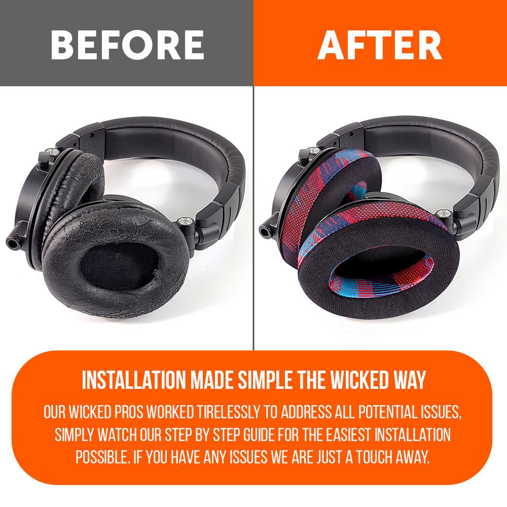 ATH M50X Earpads - Velour Hybrid