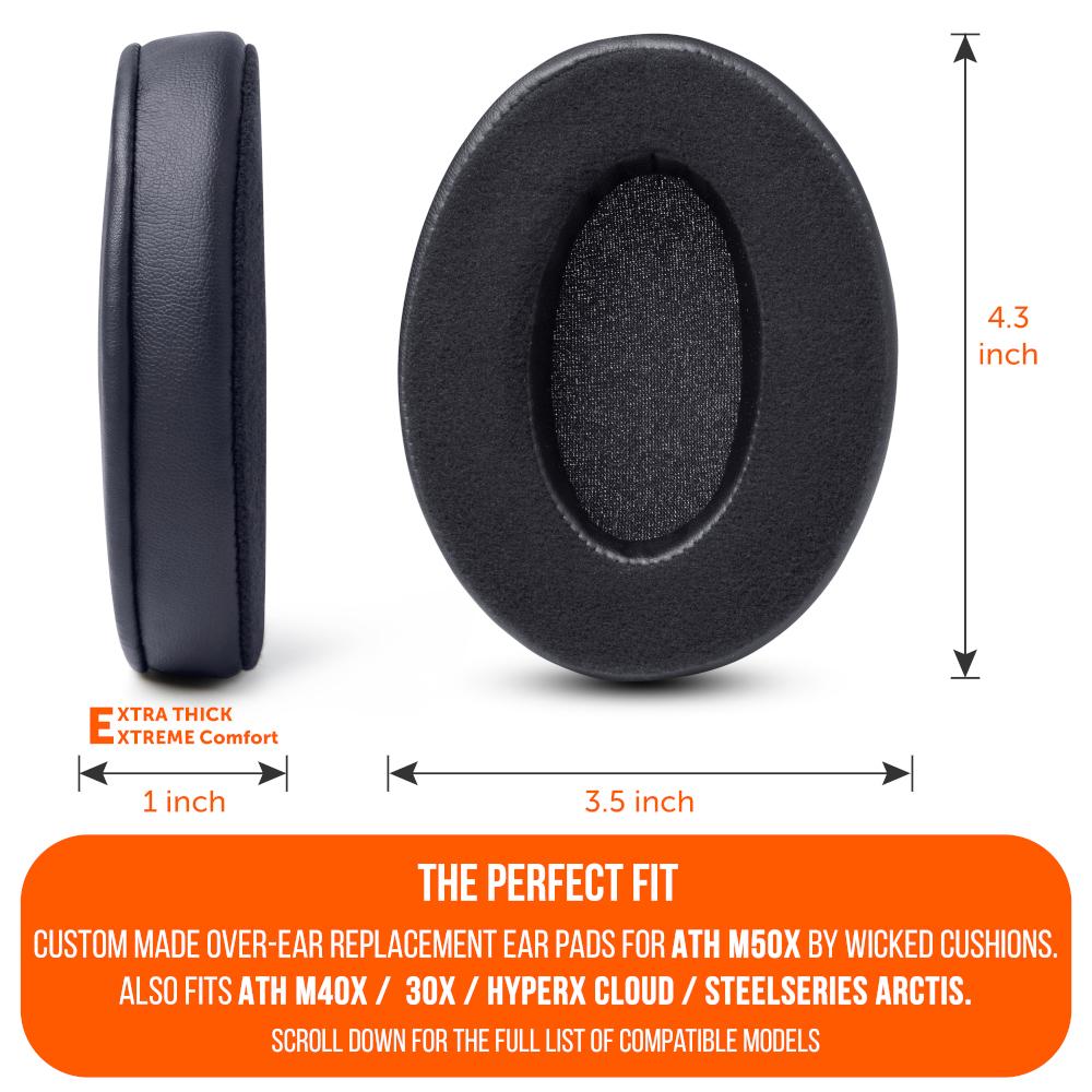ATH M50X Earpads - Velour Hybrid