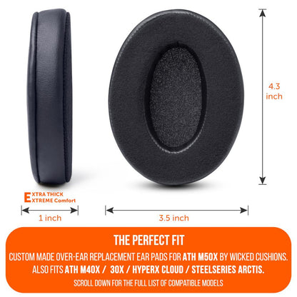 ATH M50X Earpads - Velour Hybrid