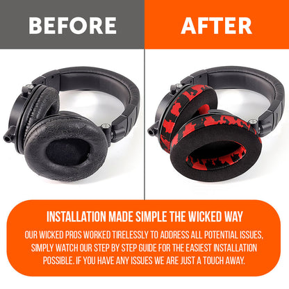 ATH M50X Earpads - Velour Hybrid