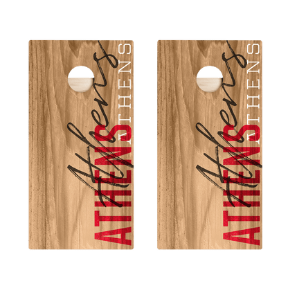 Athens Campus Gameday Star Cornhole Boards