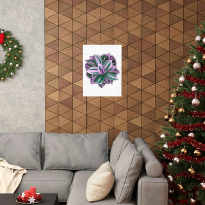Tradescantia Nanouk Botanical Print – Unframed Wall Art