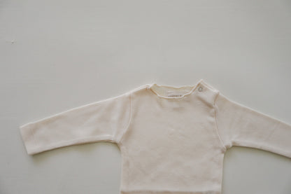 Raw Edge Onesie | Natural