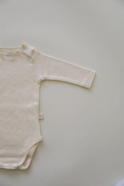 Raw Edge Onesie | Natural