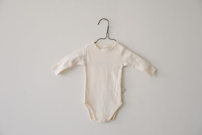 Raw Edge Onesie | Natural