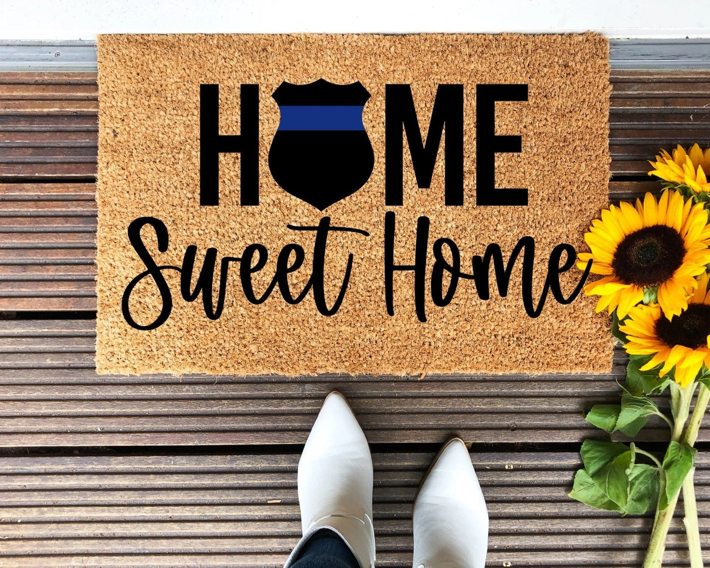 Back The Blue Doormat