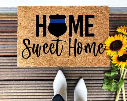 Back The Blue Doormat