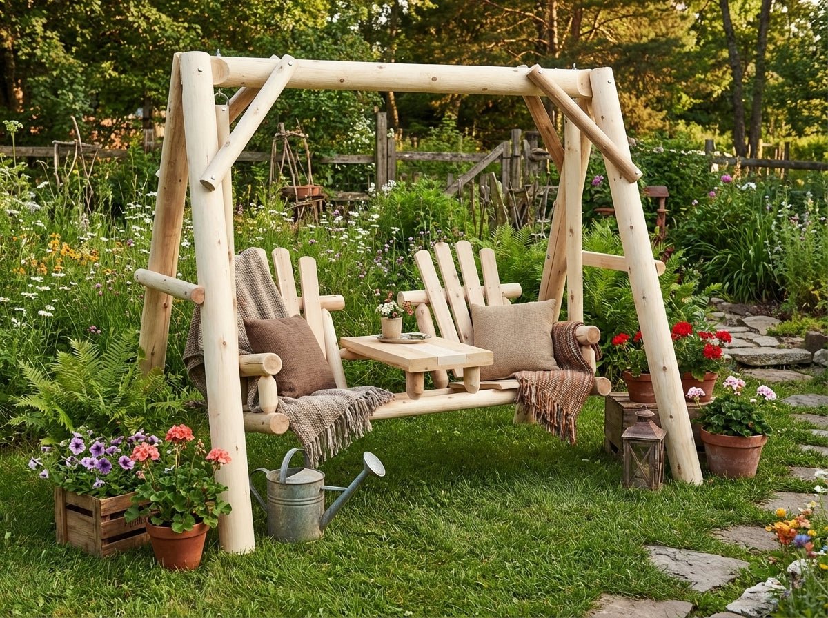 Backyard Wooden Swings for Your Garden