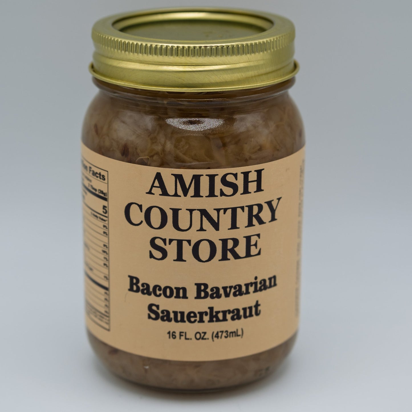 Old-Fashioned Bacon Bavarian Sauerkraut (16oz) | Amish Country Store