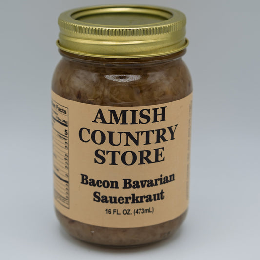 Old-Fashioned Bacon Bavarian Sauerkraut (16oz) | Amish Country Store