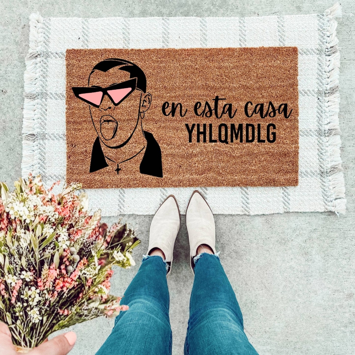 Bad Bunny Doormat