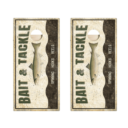 Bait And Tackle Star Cornhole Boards