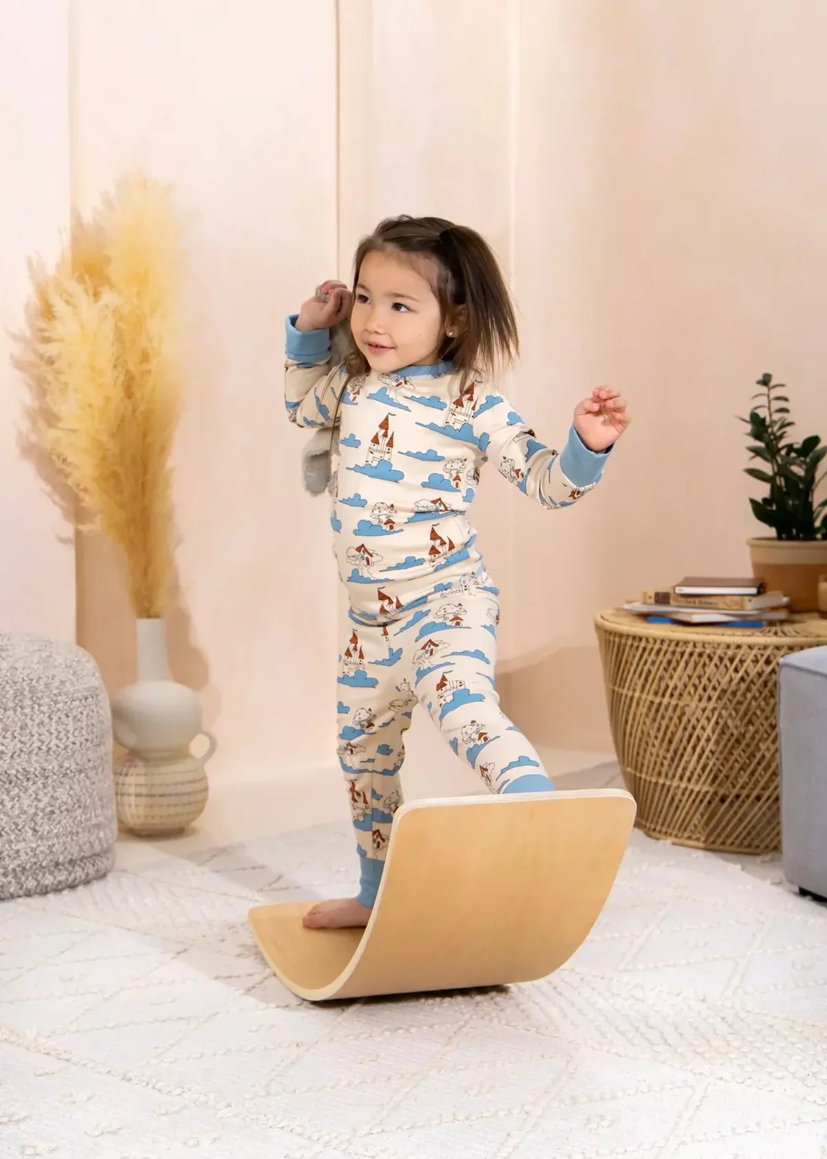 Kids Wooden Wobble Balance Board