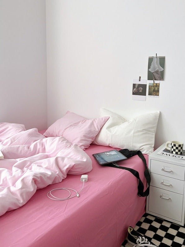 Barbie Pink Washed Cotton Bedding Set