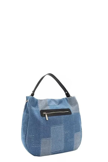 Nicole Lee Bosque De Amor Denim Hobo Bag Slouchy Chic