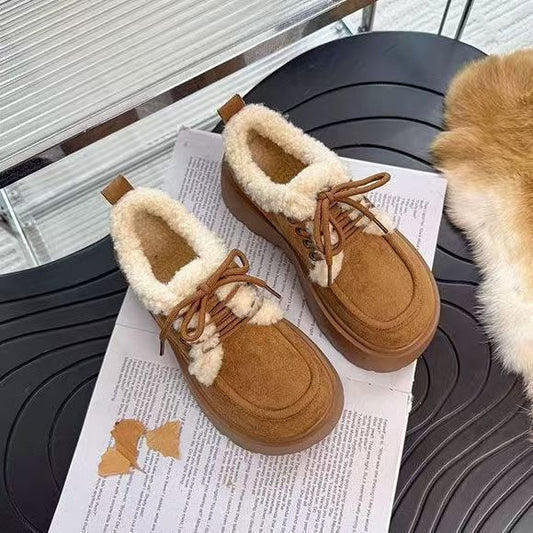 Women’s Fleece Lined Chunky Sole Winter Shoes