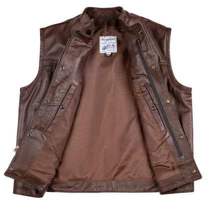 BECK® 566 Horsehide Motorcycle Vest — Brown