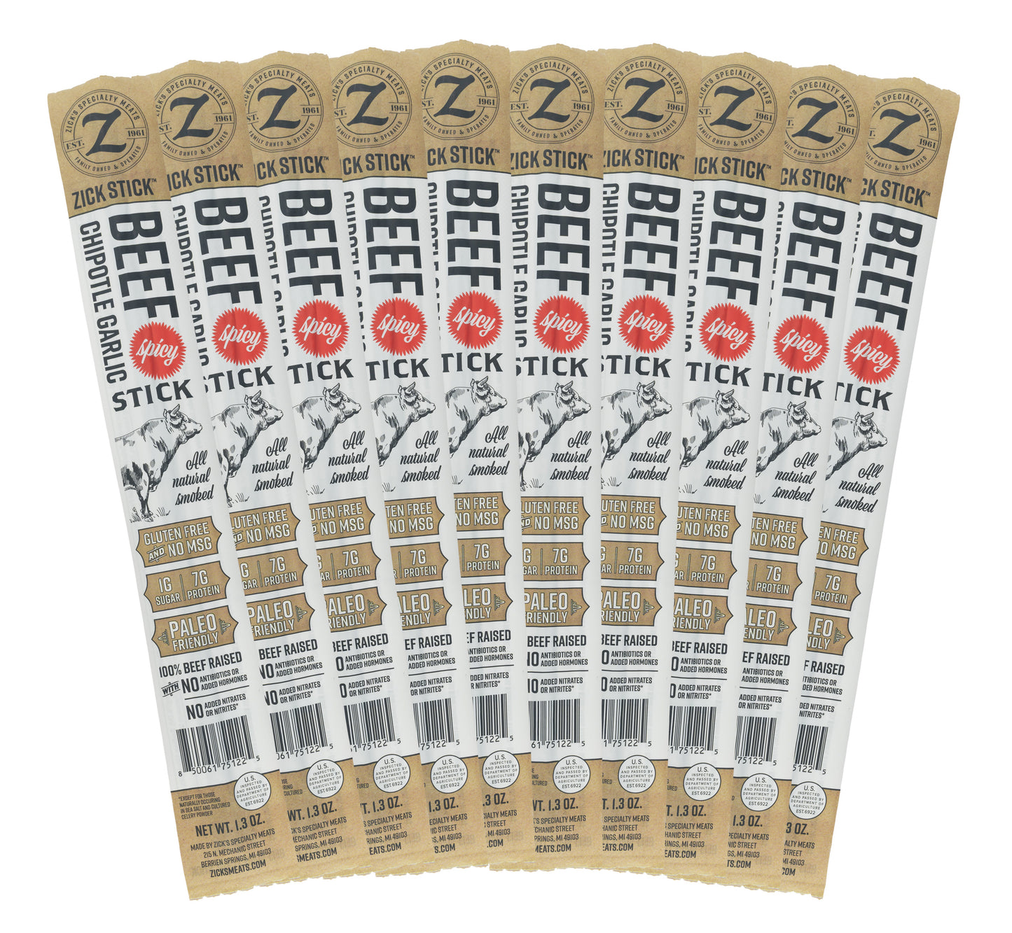 Beef Jerky Stick — Chipotle Garlic
