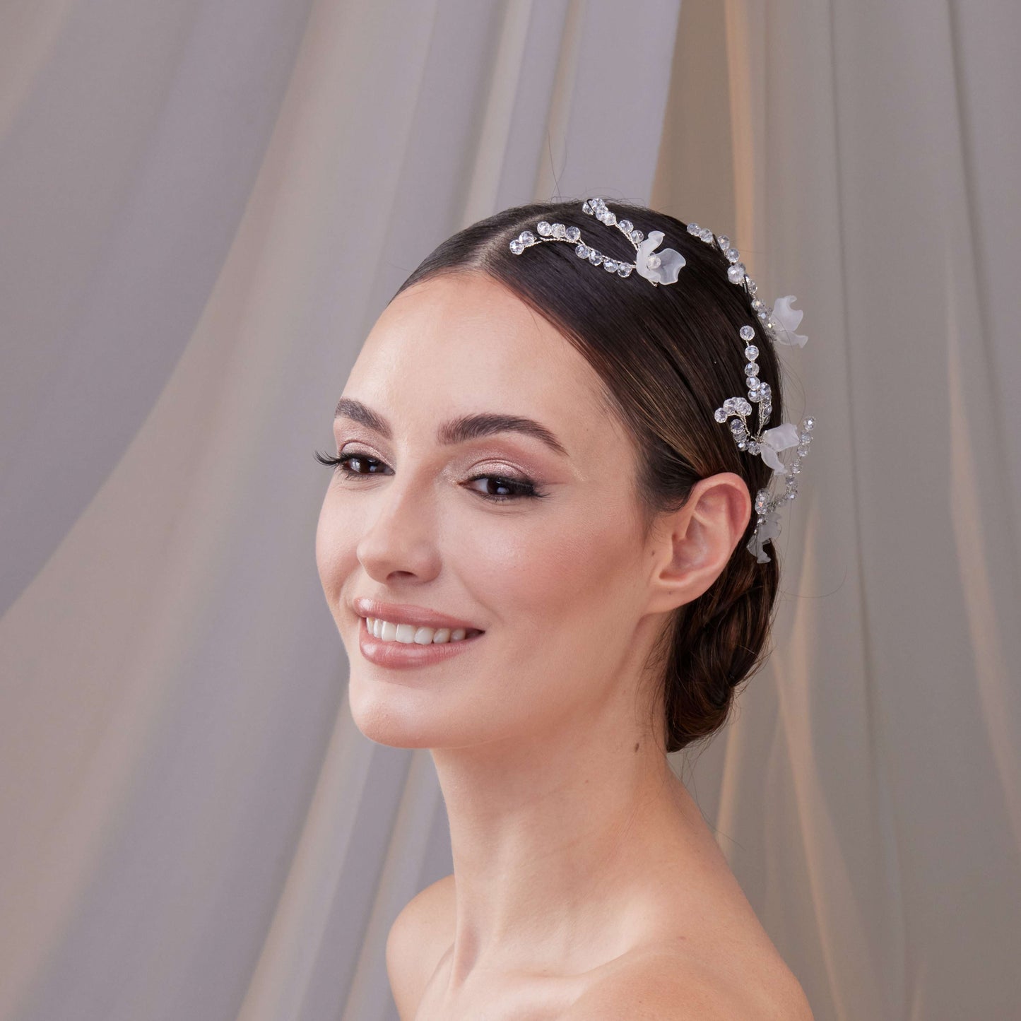Set of Resin Flower Wedding Hair Pins