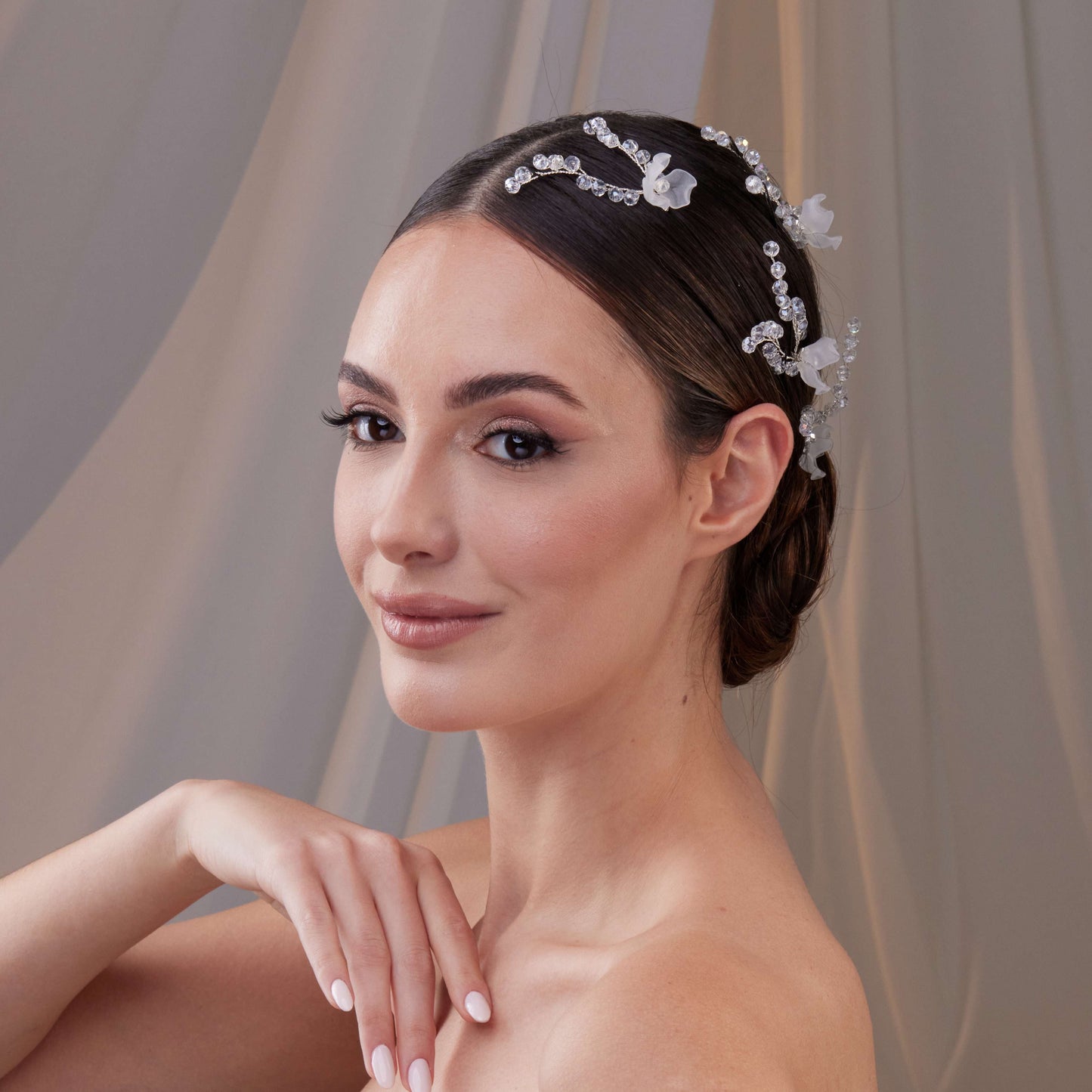 Set of Resin Flower Wedding Hair Pins