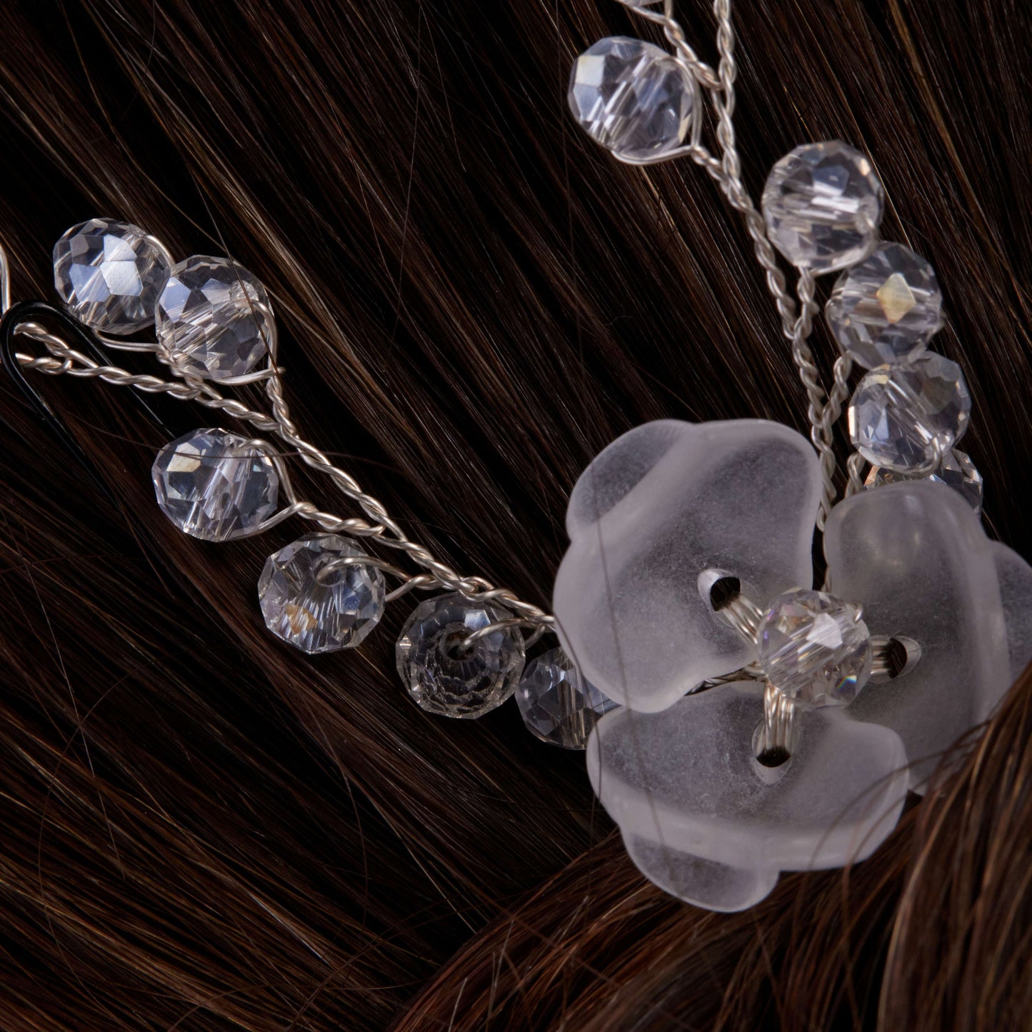 Set of Resin Flower Wedding Hair Pins