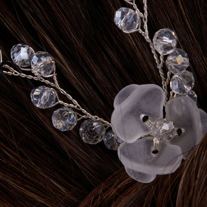Set of Resin Flower Wedding Hair Pins