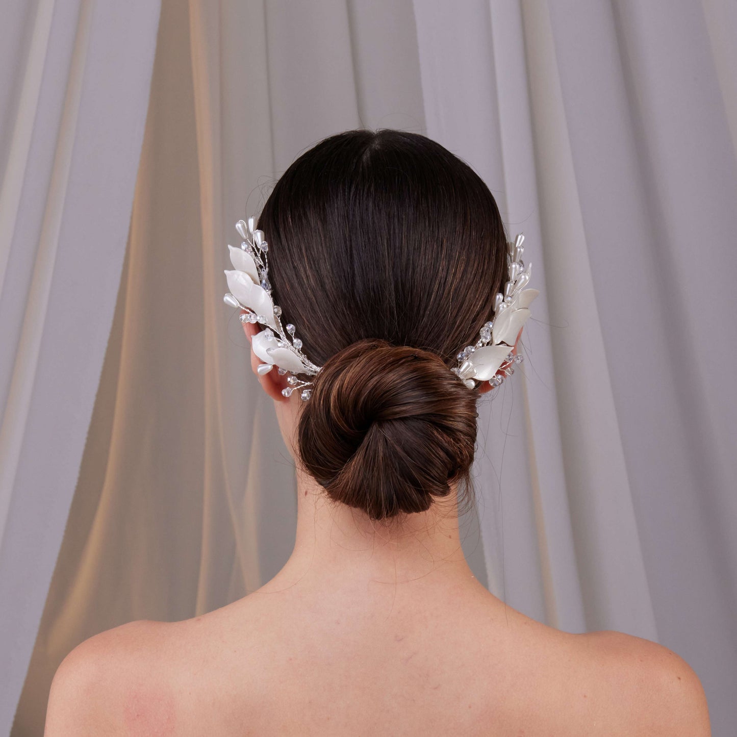 Two-Piece Resin Flower Hair Vine Set