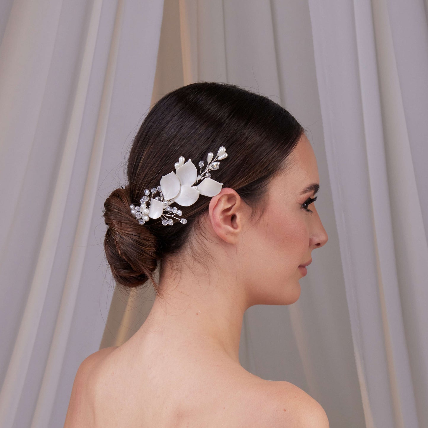Two-Piece Resin Flower Hair Vine Set