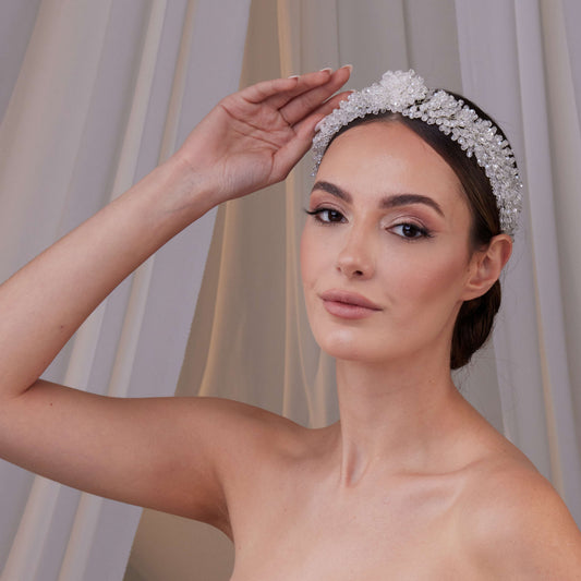 Crystal Beaded Bridal Hair Band
