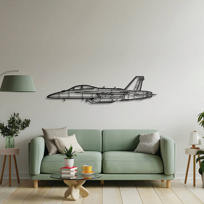 EA-18 Growler Metal Aircraft Wall Art - NCP0063