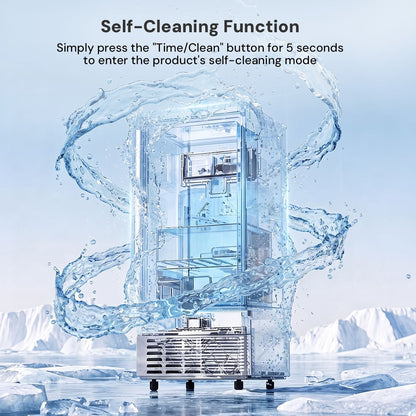 Kismile Commercial Under Counter Built-in Nugget Ice Maker Z5830N