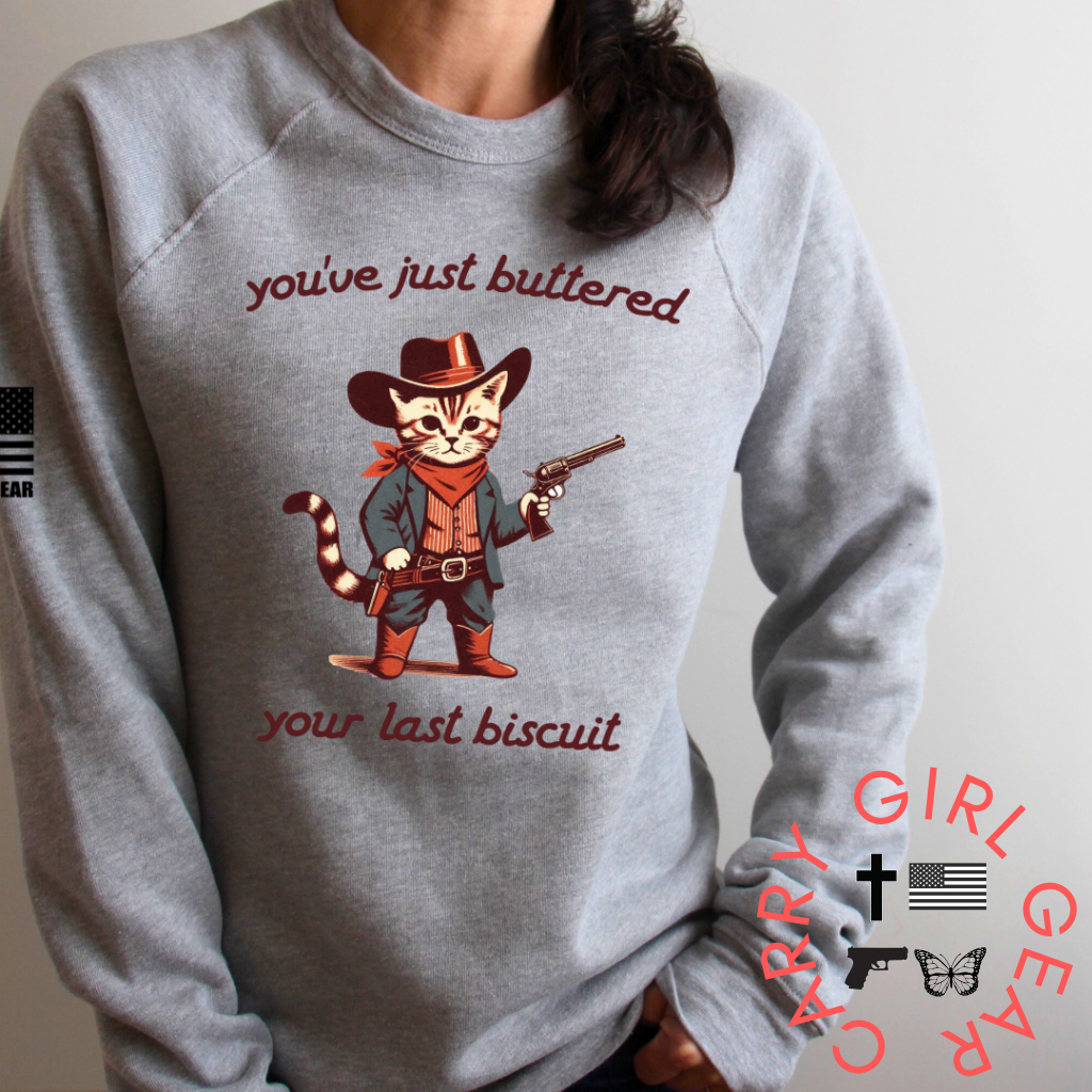 BUTTERED BISCUIT BANDIT SWEATSHIRT