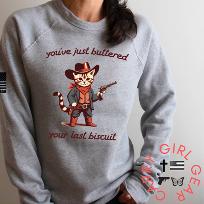 BUTTERED BISCUIT BANDIT SWEATSHIRT