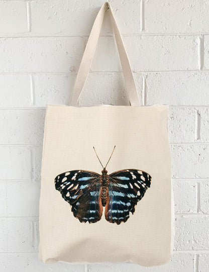 Blue Butterfly Tote, College Student Gift, Mother's Day Gift, Easter Gift