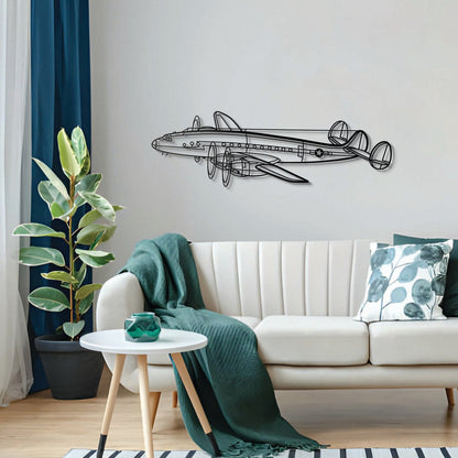 C-121A Constellation Angle Metal Aircraft Wall Art - NCP0530