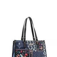 Nicole Lee USA Bosque De Amor Denim Tote Bag Carryall