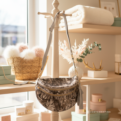 Chic & Spacious Checkered or Camo Crossbody Bag – 5 Glam Colors