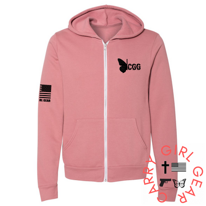 CARRY & PRAY Zippered Hoodie