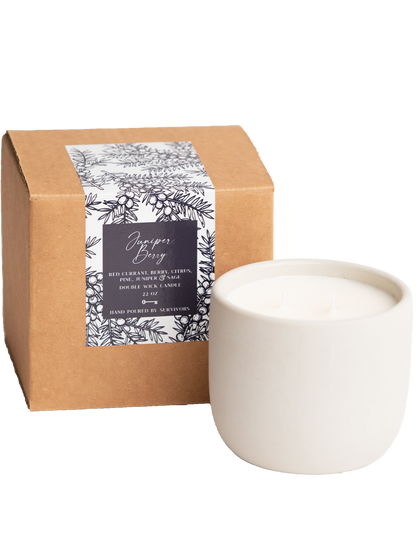Juniper Berry Cement Candle